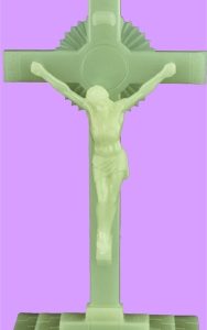 Sunburst Cross w/base 6 inch - All Luminous