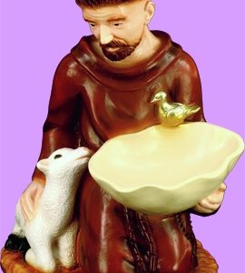 16 inch St. Francis Birdfeeder - Full Color Finish