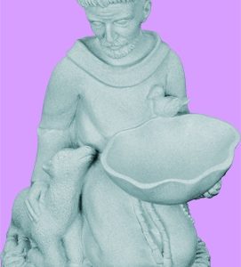 16 inch St. Francis Birdfeeder - Granite Finish