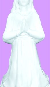 16 inch St. Bernadette - White Finish